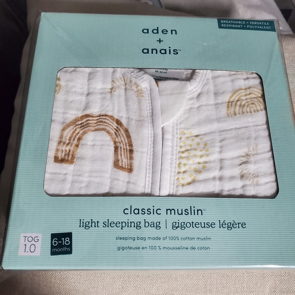 NWT Aden + Anais Muslin Sleeping Bag Boutique 100% Muslin - Picture 1 of 6